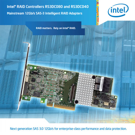 Intel RS3DC080 and 040 RAID Controller collateral