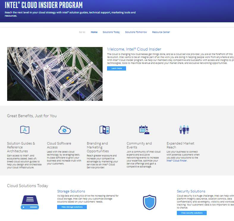 Intel Cloud® Insider Program
